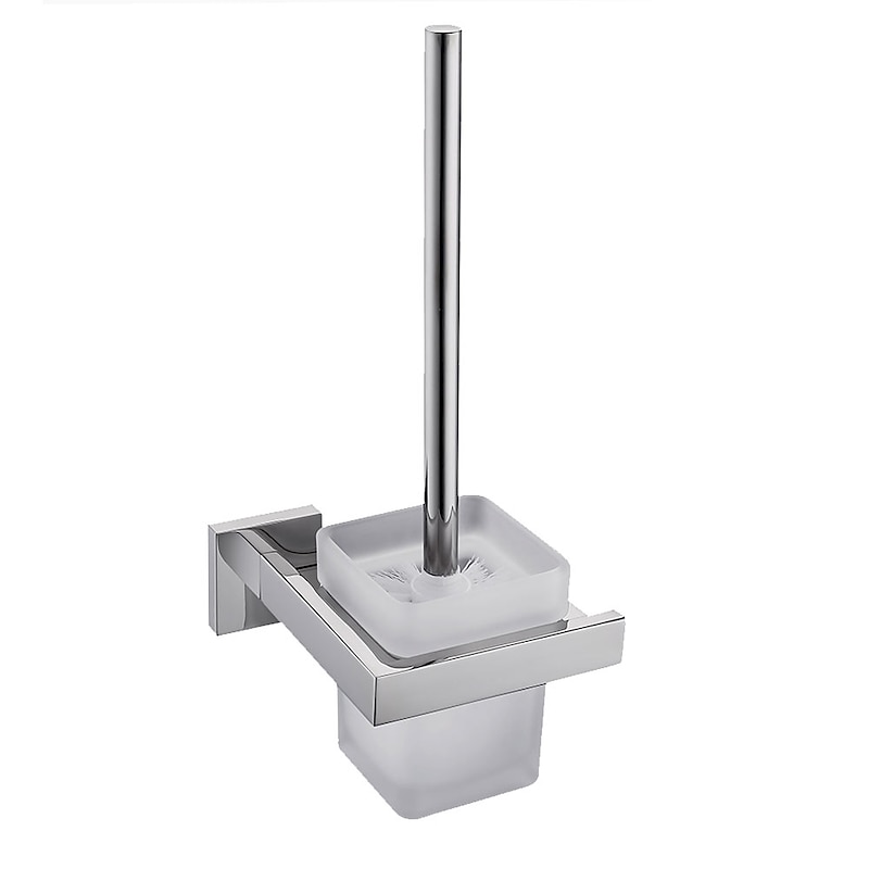 Toilet Brush Holder Premium Design / Creative Contemporary / Modern Metal 1pc - Bathroom Wall Mounted2