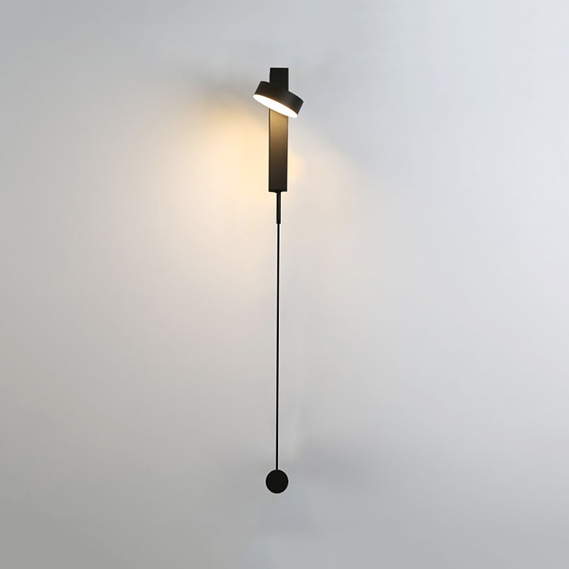 28cm Rotating Black Wall Llight LED Wall Sconces Simple Style For Bedroom/Aisle Nordic Style 110-120V 220-240V2