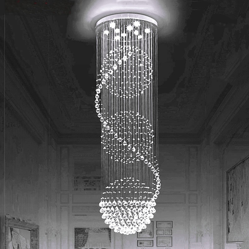 9-Light 50 cm Chandelier LED Crystal Flush Mount Lights Metal Chrome Traditional / Classic 110-120V / 220-240V / GU102