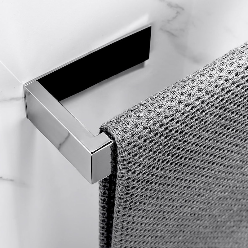 Towel Bar New Design / Self-adhesive / Creative Contemporary / Traditional Stainless Steel / Iron 1pc - Bathroom towel ring Wall Mounted2