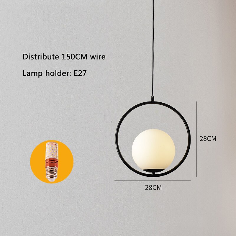178 cm LED Pendant Light Single Design Gold Globe One Light Hanging Fixture for Kitchen Island Modern 220-240V3