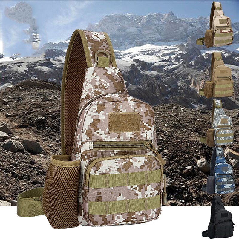 20 L Hiking Sling Backpack Rain Waterproof Fast Dry Breathable Outdoor Fishing Hiking Camping Oxford Forest Green Black White