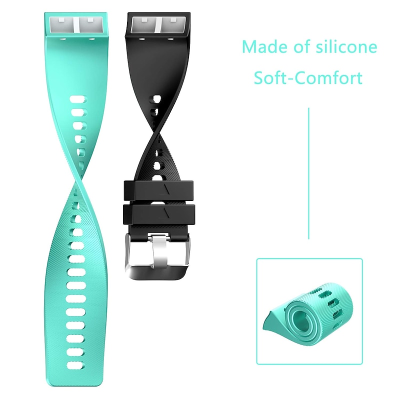 Watch Band for Garmin Forerunner 35, Approach S10 Silicone Replacement  Strap Breathable Sport Band Wristband3