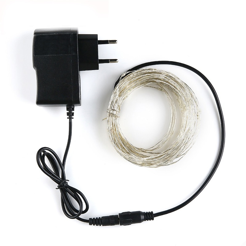 Elegant Wedding Reception Party Holiday Lights DC 5M Fairy Lights 12V 1A Adapter ChristmasNew YearWedding Decoration Lights Led Strings