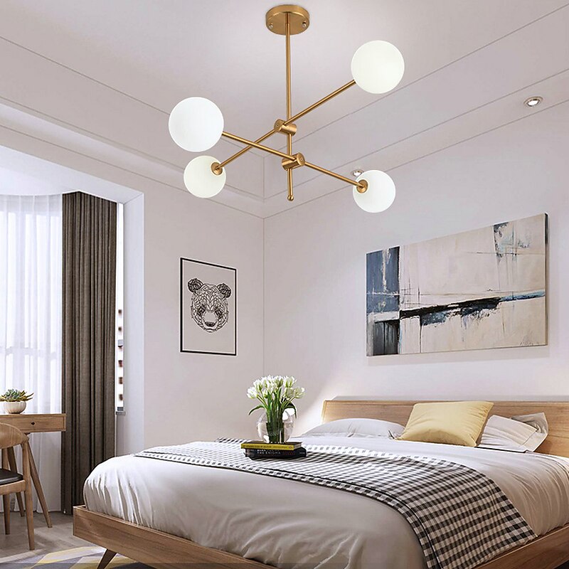 80 cm Sputnik Design Globe Design Geometric Shapes Chandelier Metal Geometrical Mini Electroplated Artistic LED 220-240V