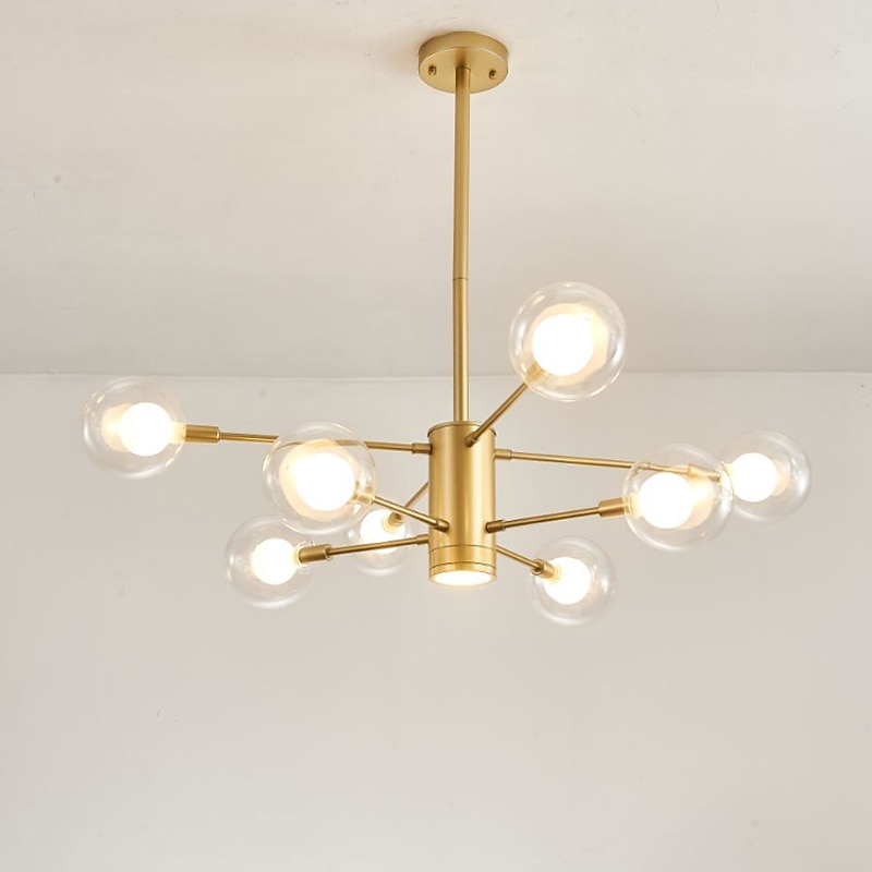 97 cm Pendant Lantern Design Chandelier Metal Sputnik Globe Empire Painted Finishes Contemporary Artistic 220-240V3