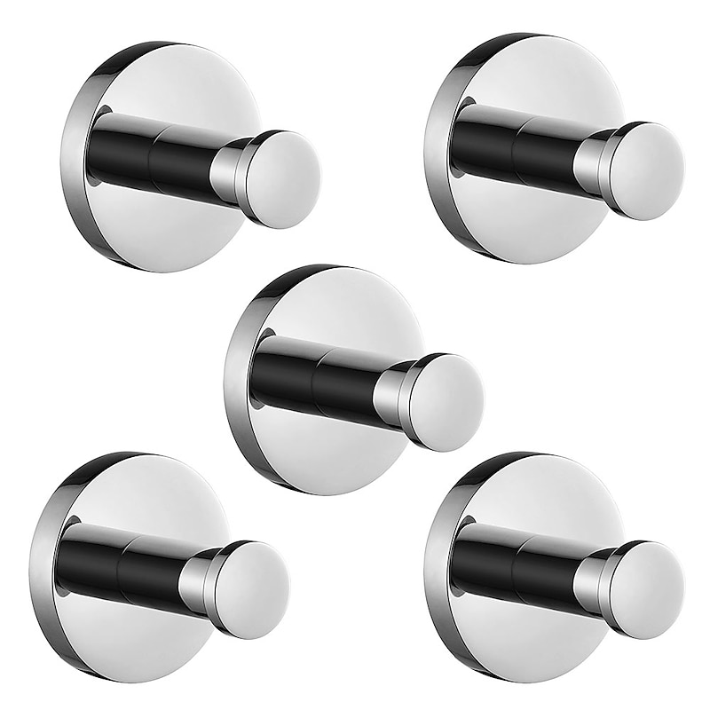 Robe Hook New Design / Creative Modern / Traditional Metal 5pcs - Bathroom Wall Mounted