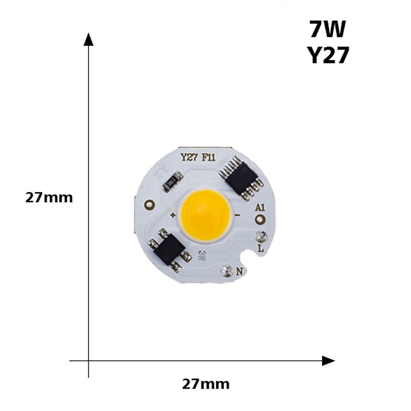 LED 3W 5W 7W 9W COB Chip Lamp 220V Smart IC No Need Driver LED Bulb for Flood Light Spotlight Diy Lighting Cold white Warm white4