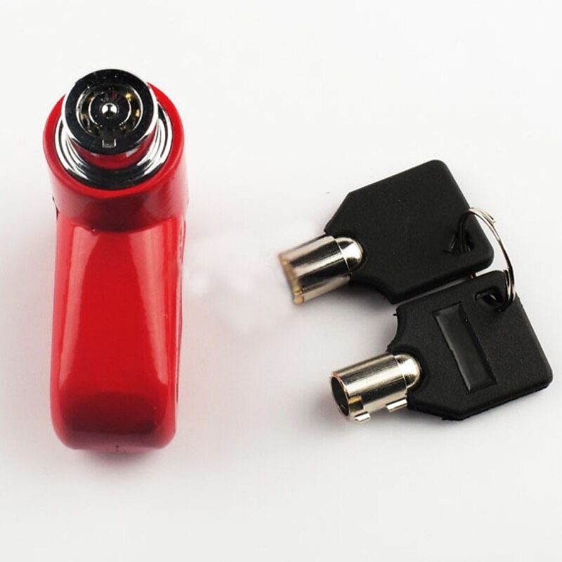Bike Lock Disc Brake Lock Locking Security Anti Theft Safety For Road Bike Mountain Bike MTB Fixed Gear Bike Cycling Bicycle Metal Black Red 1 pcs3