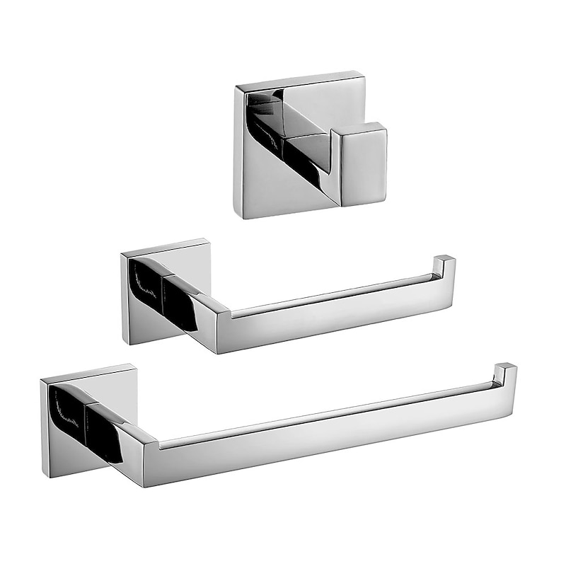 Bathroom Accessory Set New Design / Creative Contemporary / Modern Metal 3pcs - Bathroom Wall Mounted