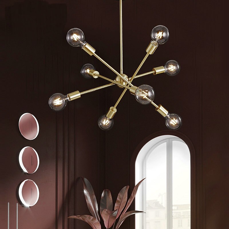 78 cm Single Design Chandelier Metal Geometrical Mini Electroplated Artistic Traditional / Classic 220-240V4