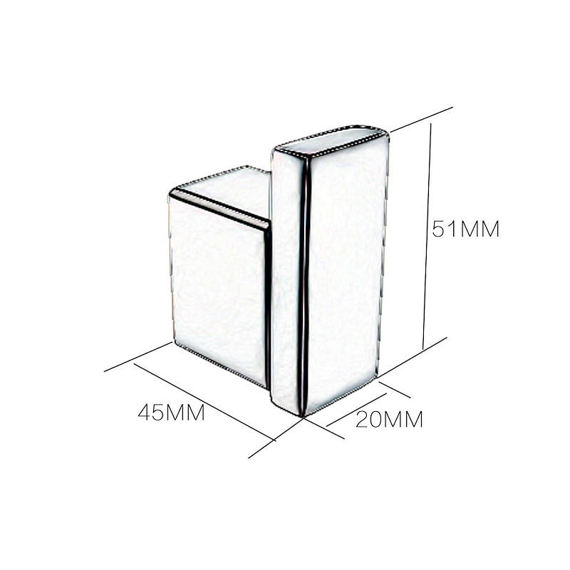 Robe Hook New Design / Creative Contemporary / Modern Metal 5pcs - Bathroom Wall Mounted4