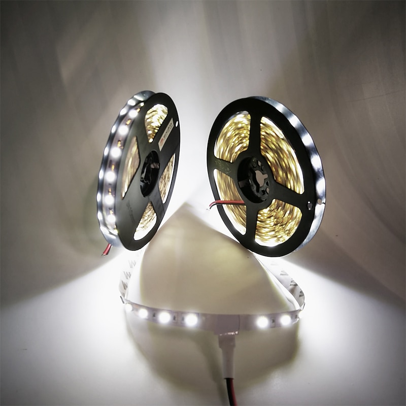32.8ft 10m LED Light Strips Flexible Tiktok Lights Not-Waterproof 600 Units SMD 5050 10mm LEDs DC12V for Holiday Home Party Indoor Decoration3