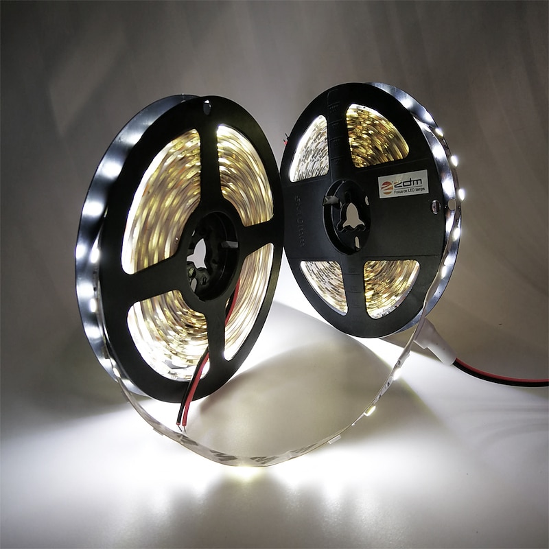 32.8ft 10m LED Light Strips Flexible Tiktok Lights Not-Waterproof 600 Units SMD 5050 10mm LEDs DC12V for Holiday Home Party Indoor Decoration2