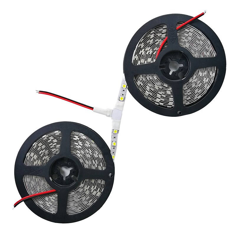 32.8ft 10m LED Light Strips Flexible Tiktok Lights Not-Waterproof 600 Units SMD 5050 10mm LEDs DC12V for Holiday Home Party Indoor Decoration4