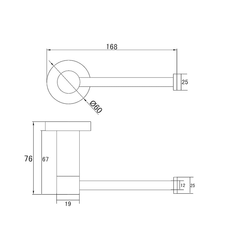 Toilet Paper Holder New Design / Creative Contemporary / Antique Metal 1pc - Bathroom Wall Mounted4