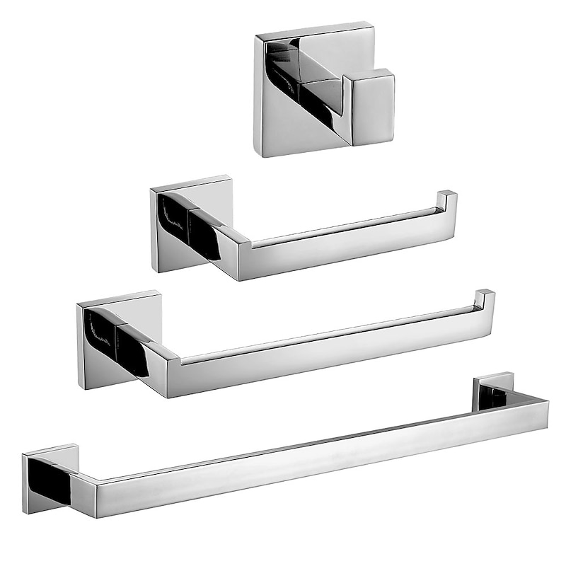 Bathroom Accessory Set New Design / Creative Contemporary / Modern Metal 4pcs - Bathroom Wall Mounted