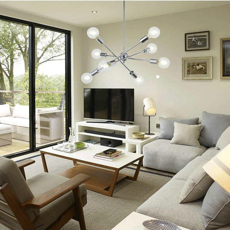 78 cm Single Design Chandelier Metal Geometrical Mini Electroplated Artistic Traditional / Classic 220-240V3