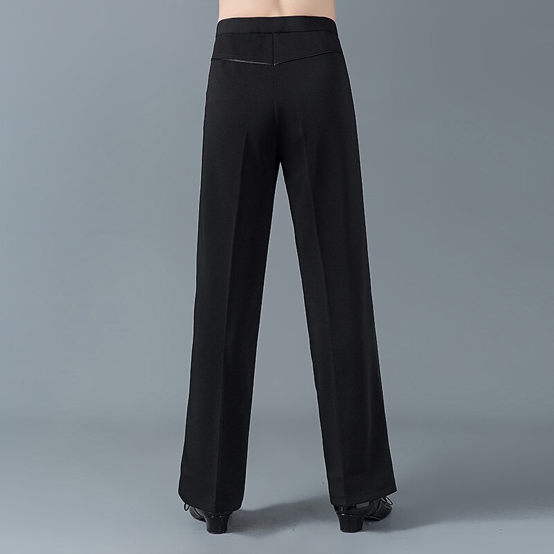 Latin Dance Pants Split Joint Men's Training Performance High POLY Cotton4