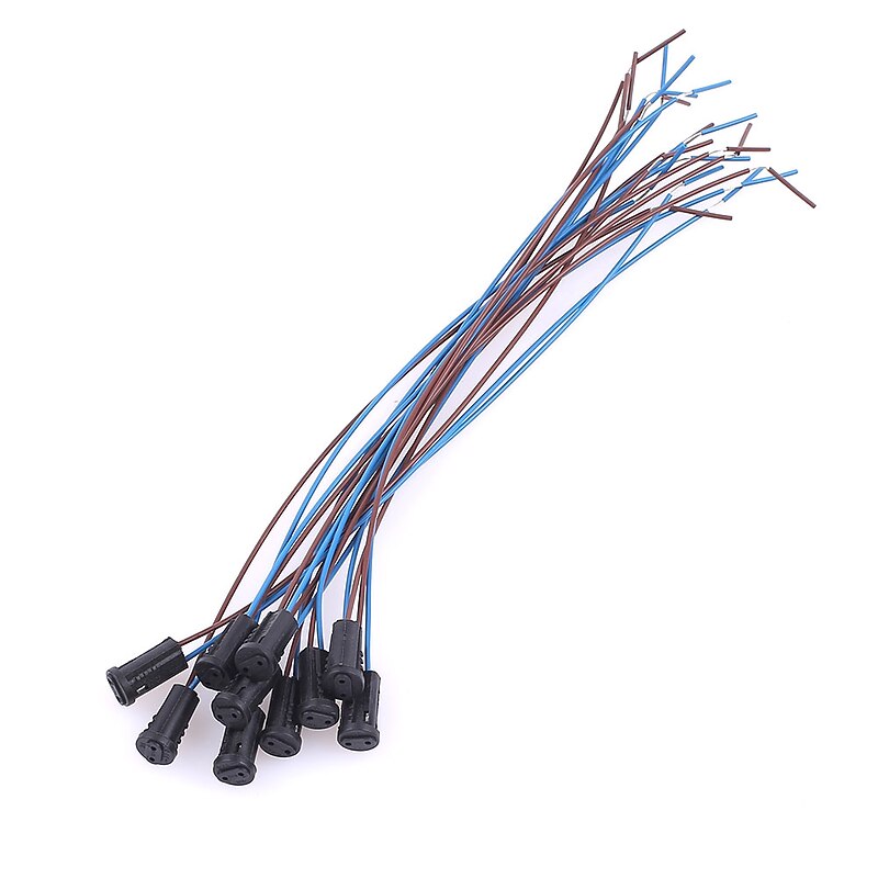 10Pcs/Bag G4 Lamp Holder Wire Socket Cable 20cm LED Bulbs Connector Fitting Accessory For G4 Ceiling Light/Halogen Lamp3