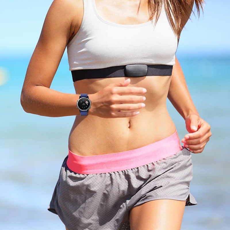 Watch Band for Garmin Marq Descent G1 Fenix 7/6/5 Plus Pro Sapphire Solar Forerunner 955/945/935/745 Solar Approach S62 / S60 Silicone Replacement Strap Quick Fit 22mm Elastic Adjustable Sport Band3