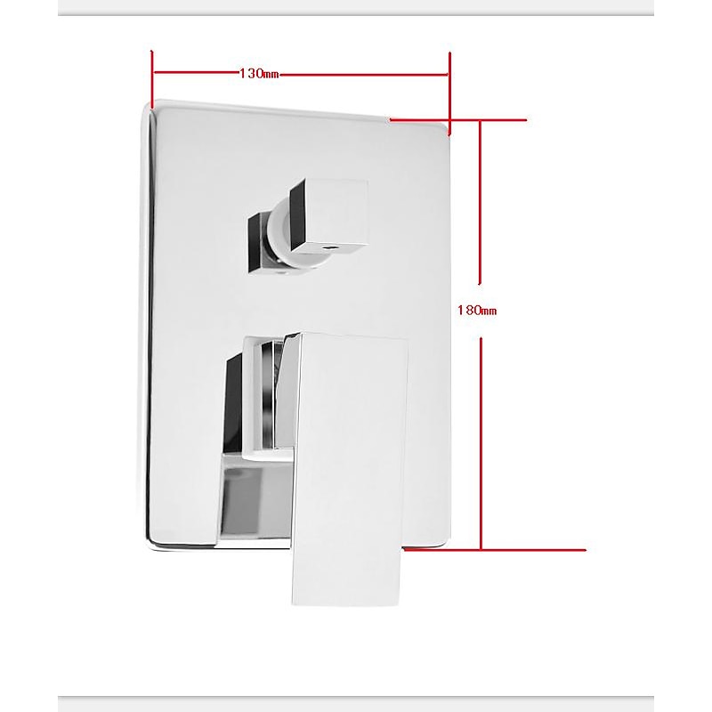 Brass Shower Set,Rainfall Country Chrome Wall Mounted  Mixer Taps Single Handle Four Holes Shower Faucets with Ceramic Valve3