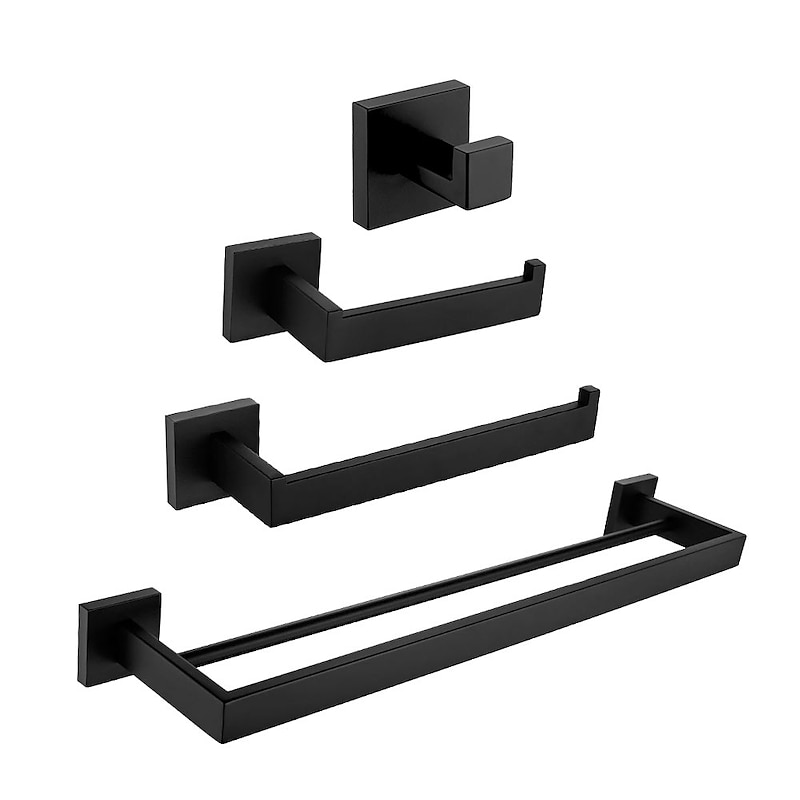Towel Bar / Toilet Paper Holder / Robe Hook New Design / Creative Contemporary / Traditional Stainless Steel / Stainless Steel / Iron / Metal 4pcs - Bathroom Wall Mounted