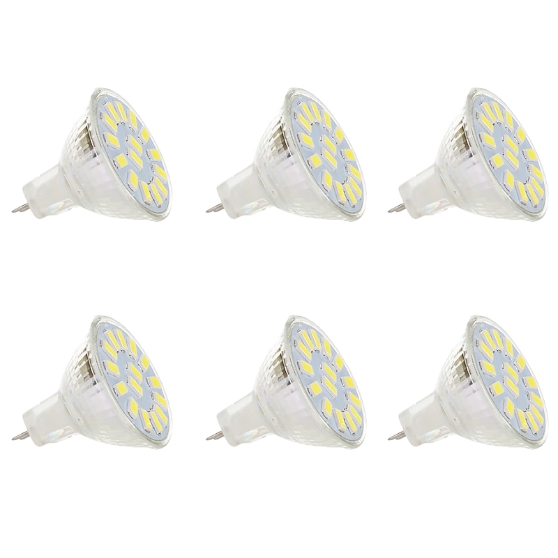 6pcs 5 W LED Spotlight 300 lm MR11 MR11 15 LED Beads SMD 5730 Warm White White 9-30 V