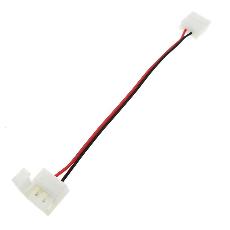 5 pcs Waterproof 8/10mm Wide 2-pin SMD 5050 3528 Flex LED Strip Connector Monochrome LED Strip to Strip Jumper2