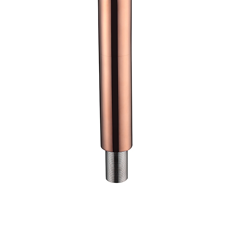 Rose Gold Brass Bathroom Sink Mixer Faucet Tall, Single Handle Basin Taps with Cold and Hot Hose3