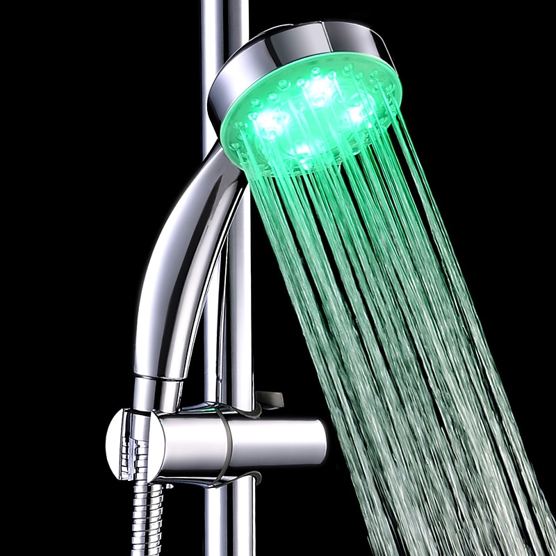 Contemporary Hand Shower Chrome Feature - Shower / Color Gradient / Rainfall, Shower Head2