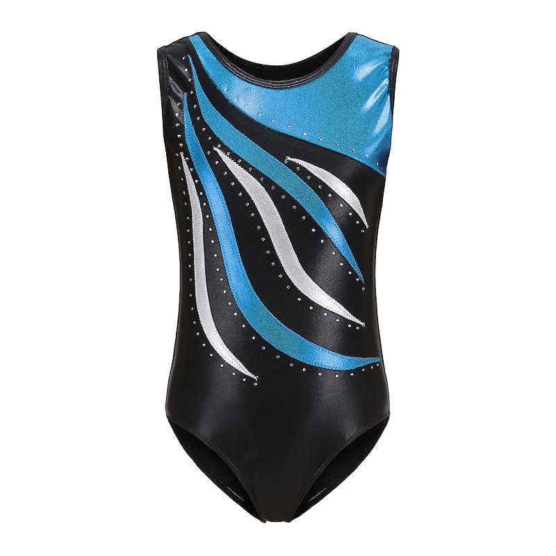 Kids' Dancewear Ballet Leotard / Onesie Glitter Split Joint Girls' Training Performance Sleeveless Polyester3