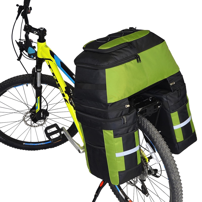70 L Waterproof Bike Panniers Bag Rain Cover 3 In 1 Rain Waterproof Cycling Bike Bag 1680D Polyester Bicycle Bag Cycle Bag