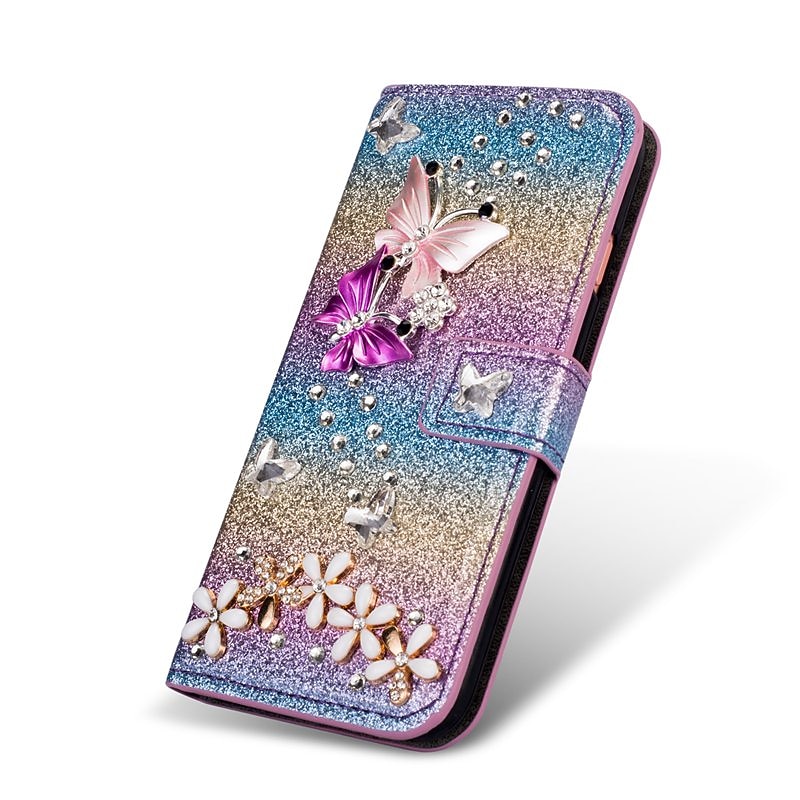 Case For Huawei Y6p Y5p Y7p Wallet Card Holder with Stand Butterfly PU Leather Case For Huawei P smart 2020 P40 lite  Honor 9S Nova 6 SE Nova 7i P40 Pro Y7 Prime (2019) Honor 20 lite Mate 202