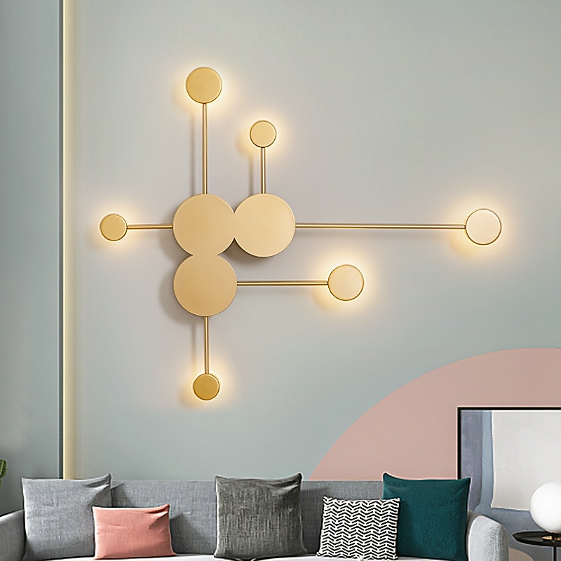 Creative Modern Nordic Style Flush Mount Wall Lights Living Room Bedroom Iron Wall Light IP54 220-240V 5 W2