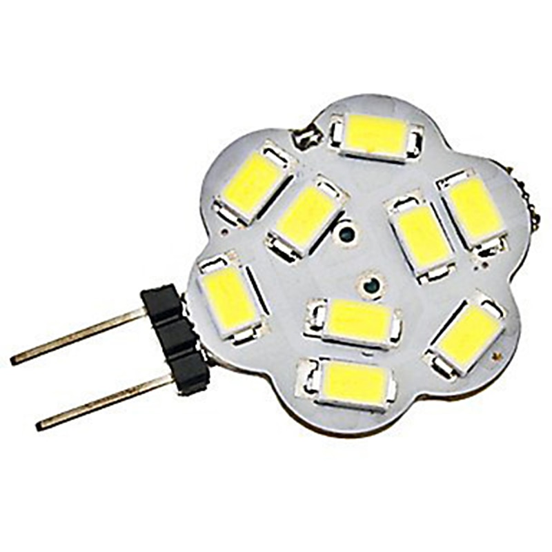 10pcs 2 W LED Bi-pin Lights 300 lm G4 T 9 LED Beads SMD 5730 Warm White White 12 V2