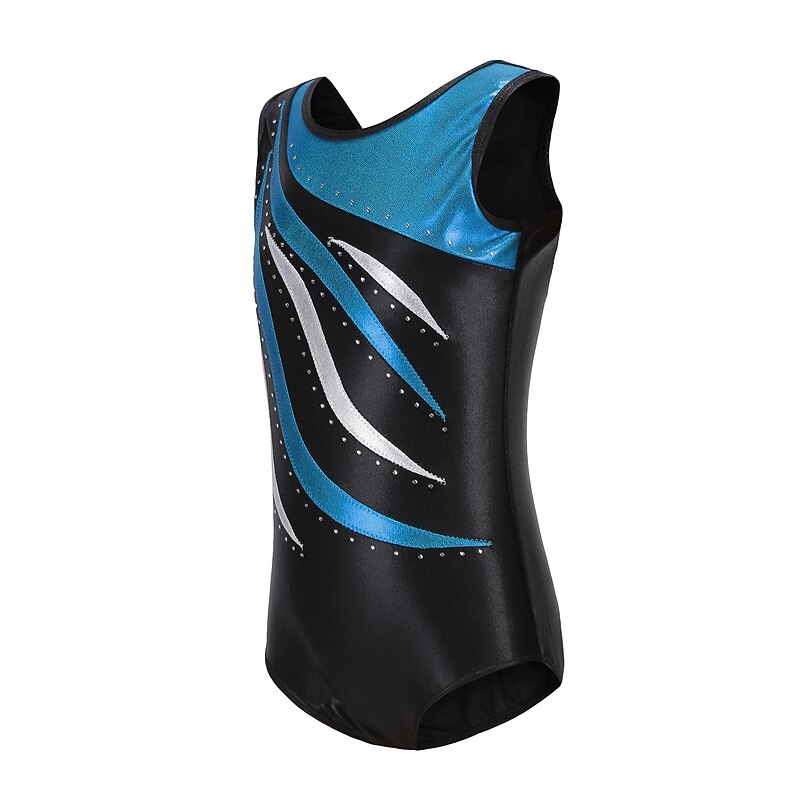 Kids' Dancewear Ballet Leotard / Onesie Glitter Split Joint Girls' Training Performance Sleeveless Polyester4