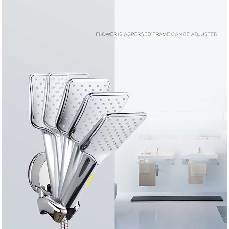 Adjustable ABS Bathroom Shower Head Holder Suction Cup Wall Mounted Showerhead Shower Holder Bracket Replacement Rack2