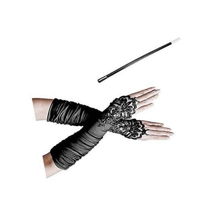 Headbands Earrings Pearl Necklace Halloween Costume Outfits 1920s Halloween Alloy For The Great Gatsby Cosplay Women's Costume Jewelry Fashion Jewelry / Gloves / Gloves3