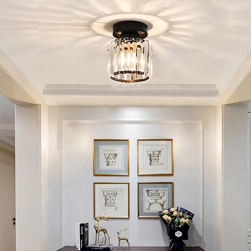 17 cm Ceiling Light LED Hallway Light Flush Mount Lights Glass Geometrical Artistic Modern 220-240V4