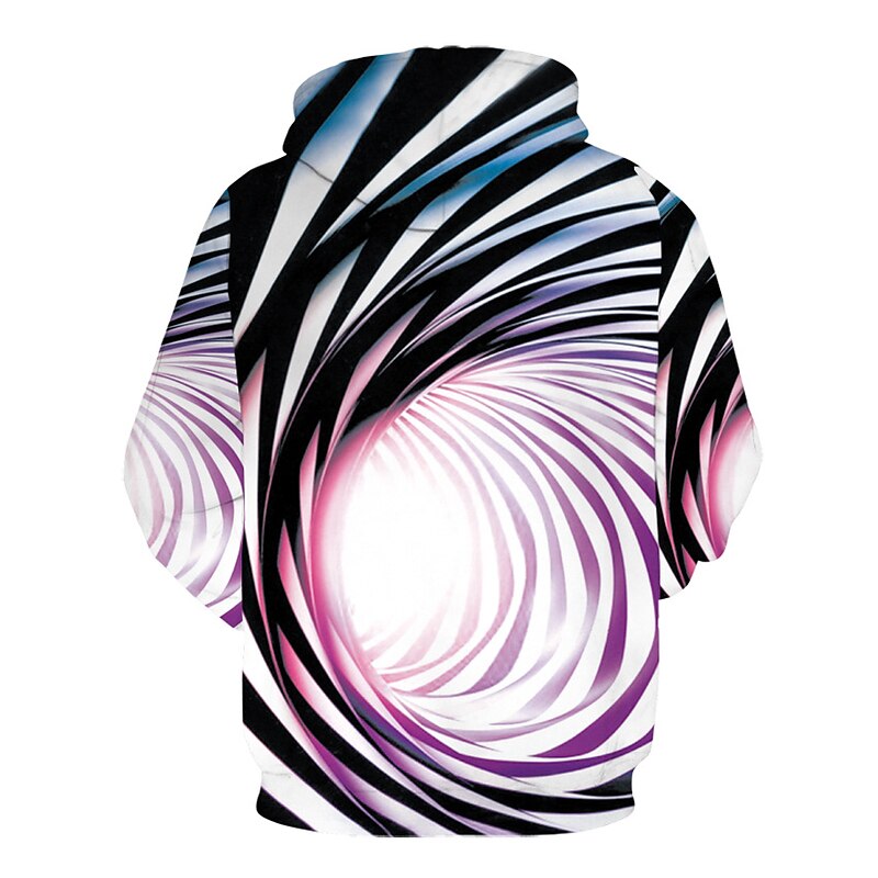 Girls' 3D Color Block Rainbow Hoodie Long Sleeve 3D Print Spring Fall Winter Active Basic Kids Toddler 2-13 Years Outdoor Daily3