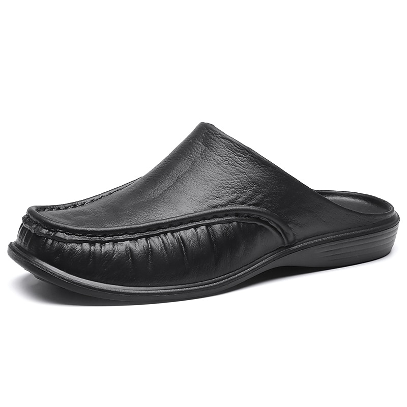 Men's Black EVA Slip-On Loafers – Comfortable Casual Mules for Indoor & Outdoor Wear2