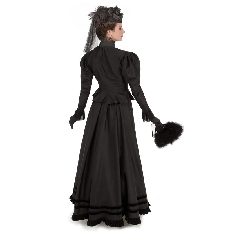 Blouse Skirt Victorian Ball Gown 1910s Floor Length Long Length Party Costume Bustle Dress Prom Dress Plus Size Duchess Corrina victorian Solid Color Two Piece Round Neck Fancy Dress Women's3