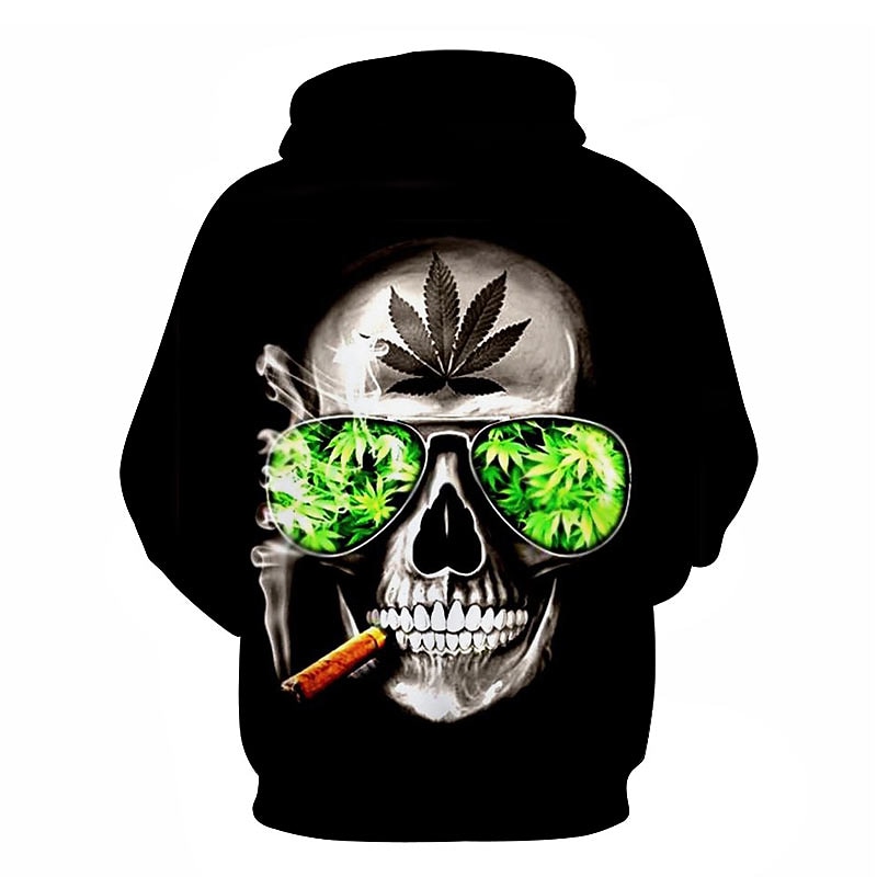 Men's Skull Hoodie Hoodies Sweatshirt Party Casual Long Sleeve Hooded Casual Daily 1 2 Designer2