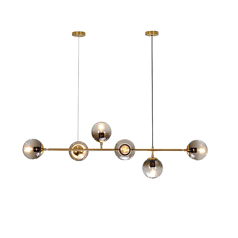 120 cm Single Design Chandelier Metal Island Electroplated Modern Nordic Style 220-240V3