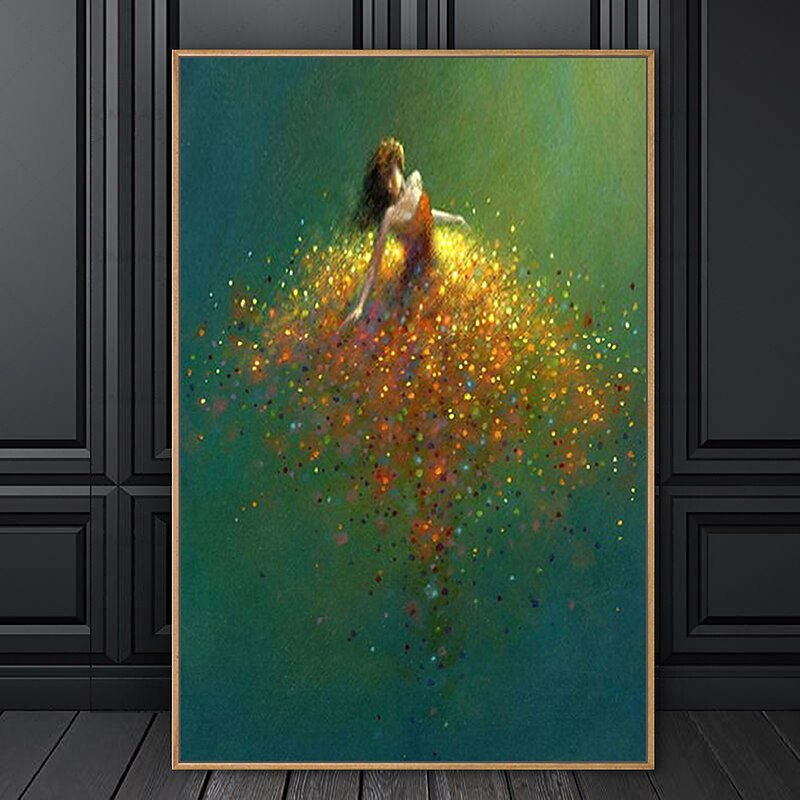 Oil Painting Handmade Hand Painted Wall Art Fairy Fantasy Woman Home Decoration Décor Rolled Canvas No Frame Unstretched4