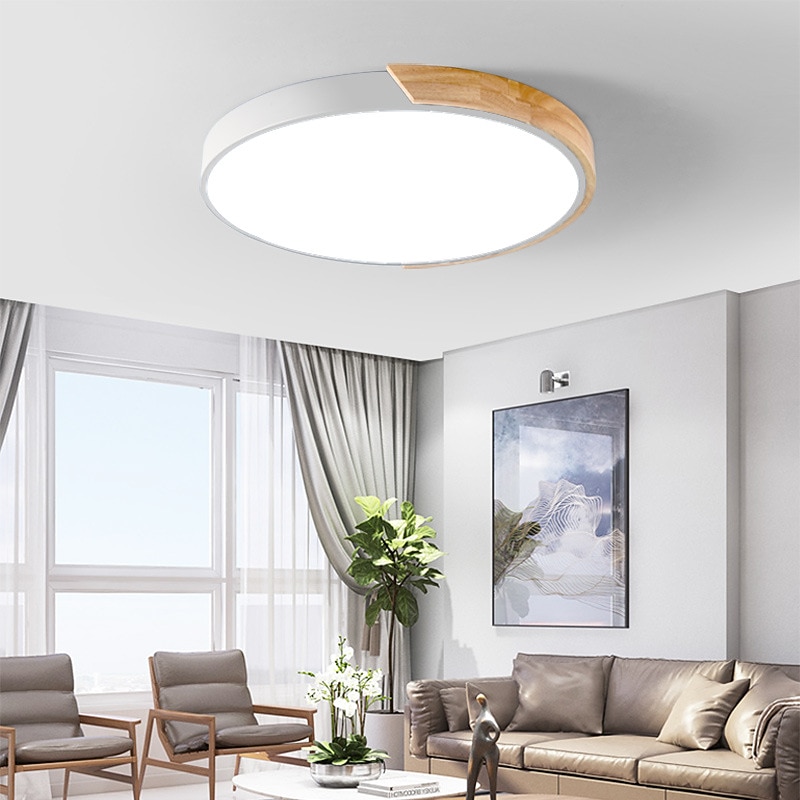 40 cm Geometric Shapes Flush Mount Lights Metal Painted Finishes LED Nordic Style 220-240V3