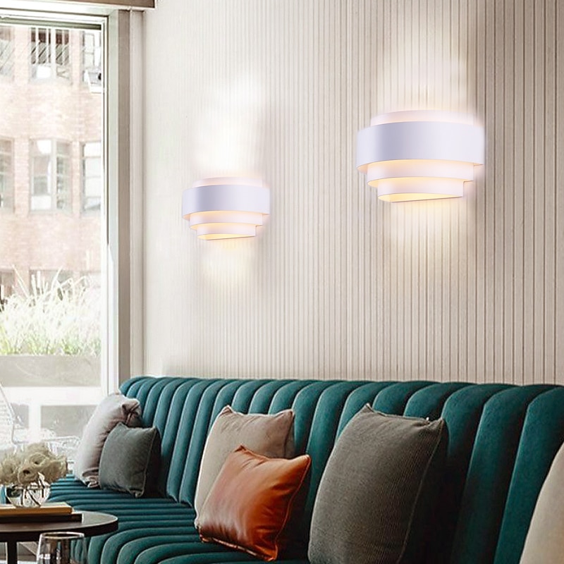 2PCS 25cm Wall Lights LED Contemporary Arc Design Wall Lamp Applies to Sitting Room/Bedroom 110-120/220-240V 60W4