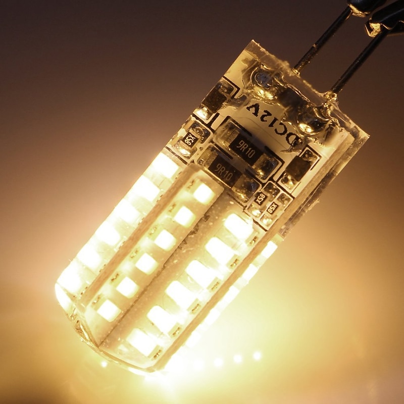 10pcs G4 5W 3014 x 48 LEDs White Light Lamps AC12V Non-dimmable Equivalent to 20W-25W T3 Halogen Track Bulb Replacement LED Bulbs4