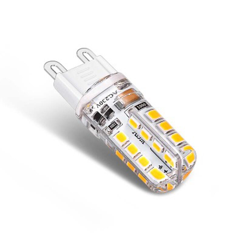 5pcs 5W LED Bi-pin Corn Light Bulb 300lm G9 T 32 LED Beads SMD 2835 Warm White 50W Halogen Equivalent for Chandelier 220-240V 110-120V3